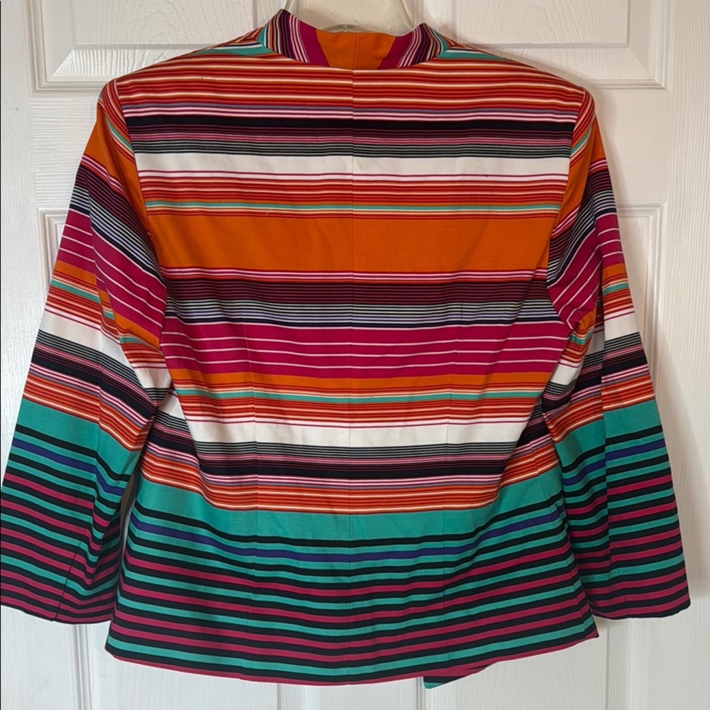 Multicolor Striped Blazer - Picture 7 of 9